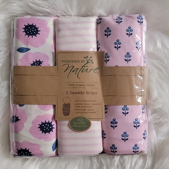 Touched by Nature Organic Cotton Swaddle Wraps - Picture 3 of 4